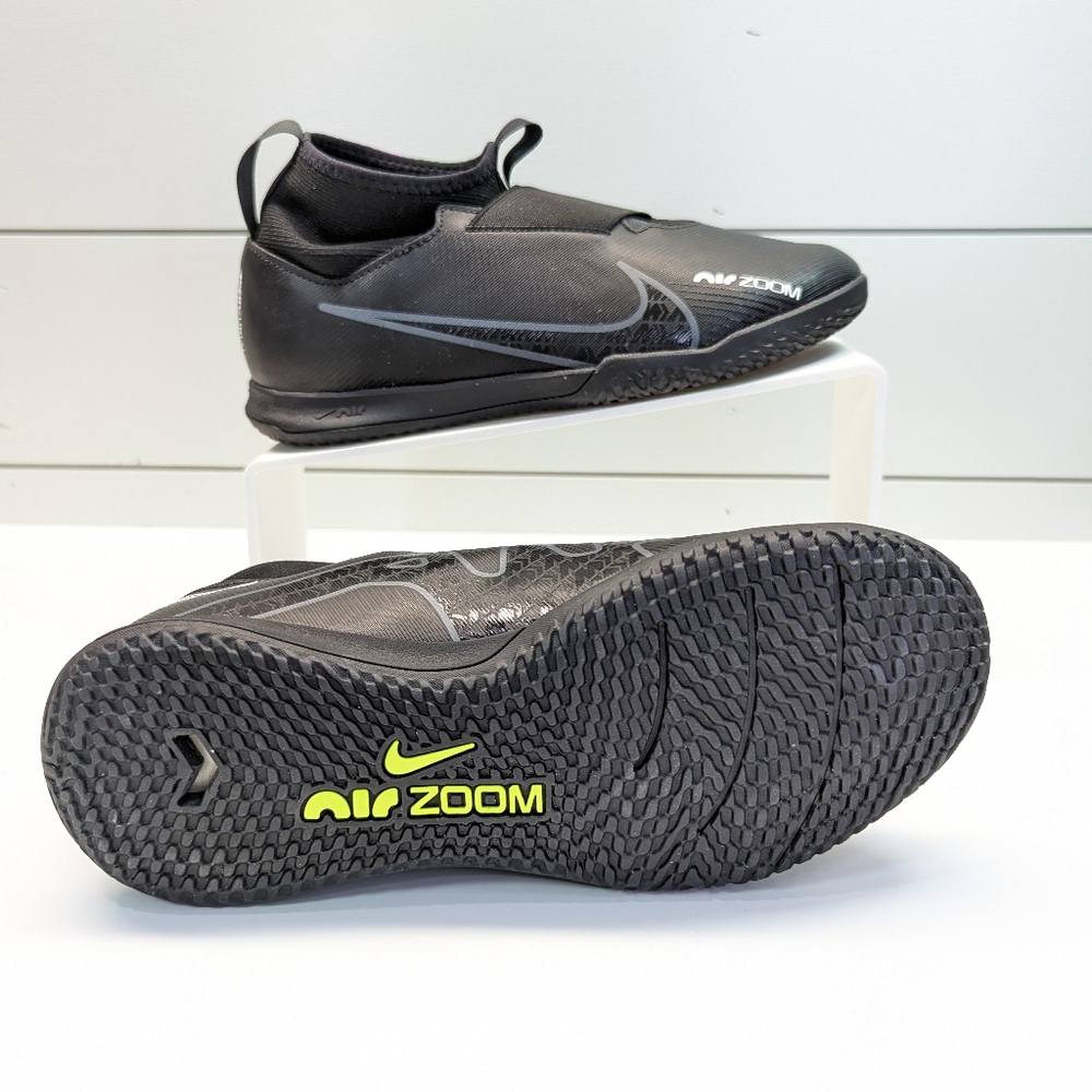 6Y Nike Mercurial Superfly 9 Academy IC GS Black Dark Grey Indoor Soccer cleats